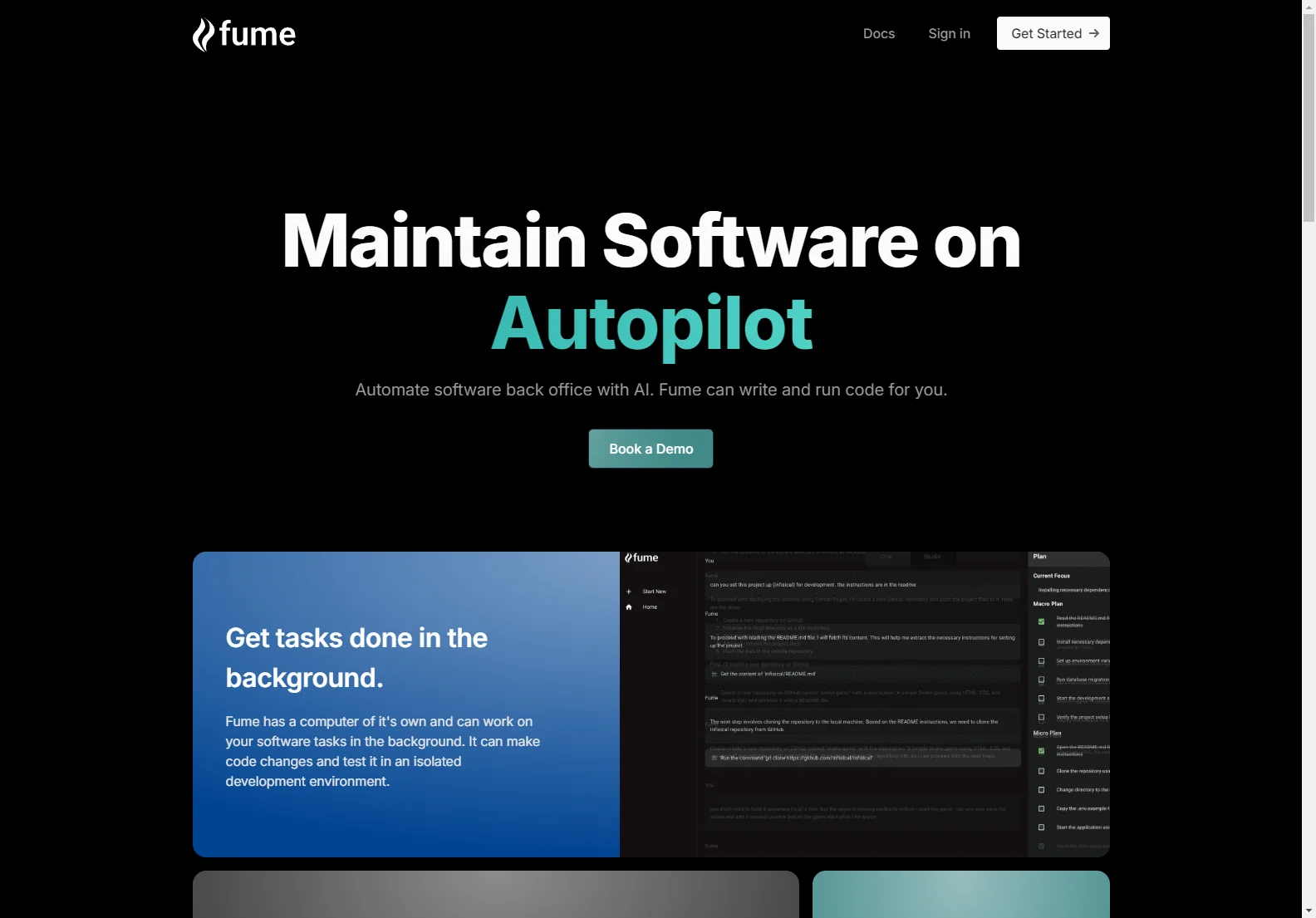 Fume: AI-Powered Software Automation for Streamlined Development