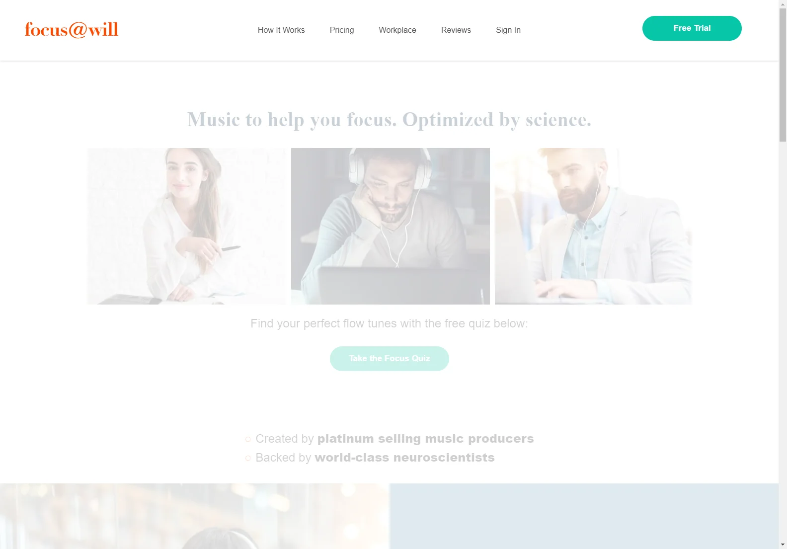 Focus@Will: Scientifically Optimized Music for Enhanced Focus and Productivity