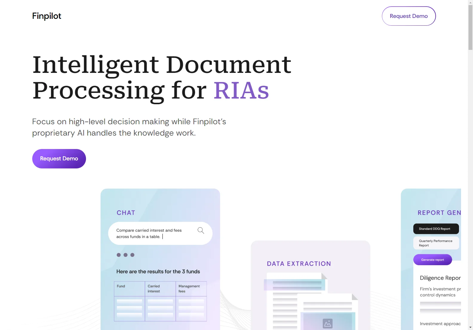 Finpilot: AI-Powered Document Processing for Fund Managers