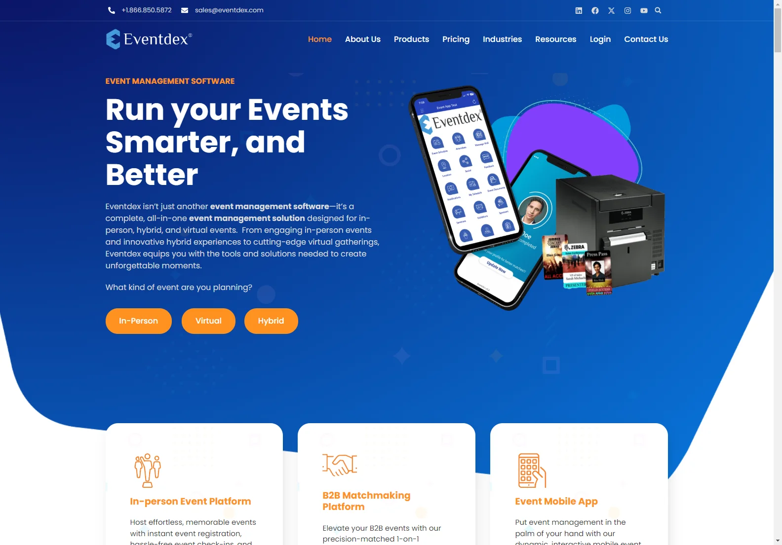 Eventdex: All-in-One Event Management Software for In-Person, Hybrid & Virtual Events