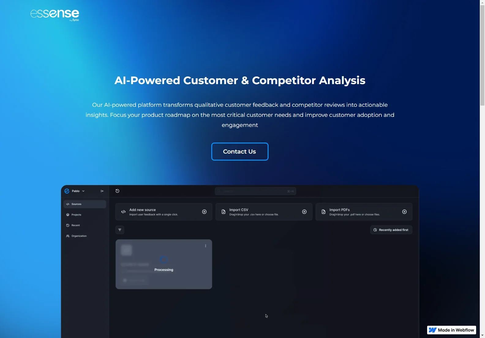 Essense: AI-Powered Customer & Competitor Analysis for Data-Driven Decisions