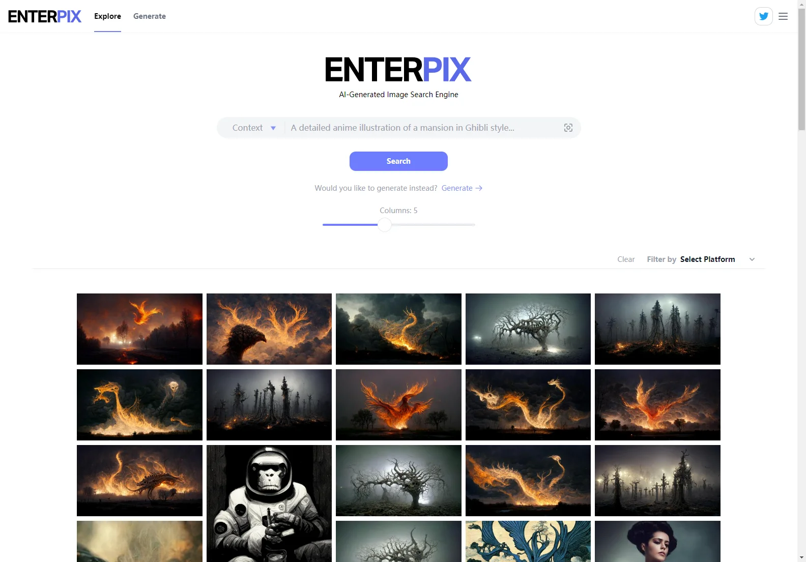 Enterpix: AI-Powered Image Search Engine for High-Quality Images