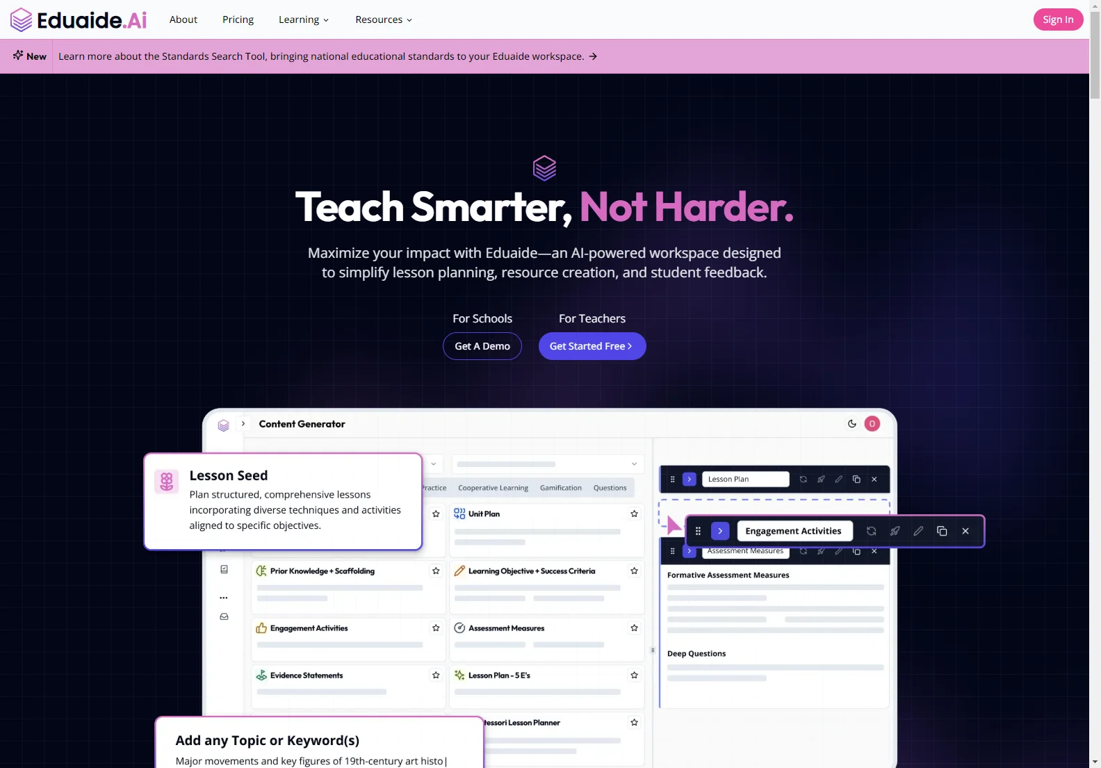 Eduaide.Ai: AI-Powered Teaching Workspace for Smarter, Faster Lesson Planning