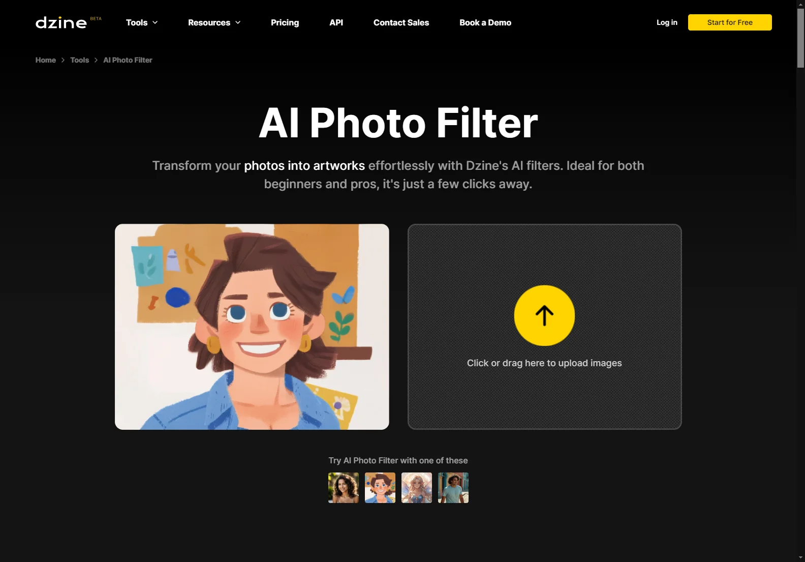 AI Photo Filter - Free AI Filter to Transform Your Image Style | Dzine.AI