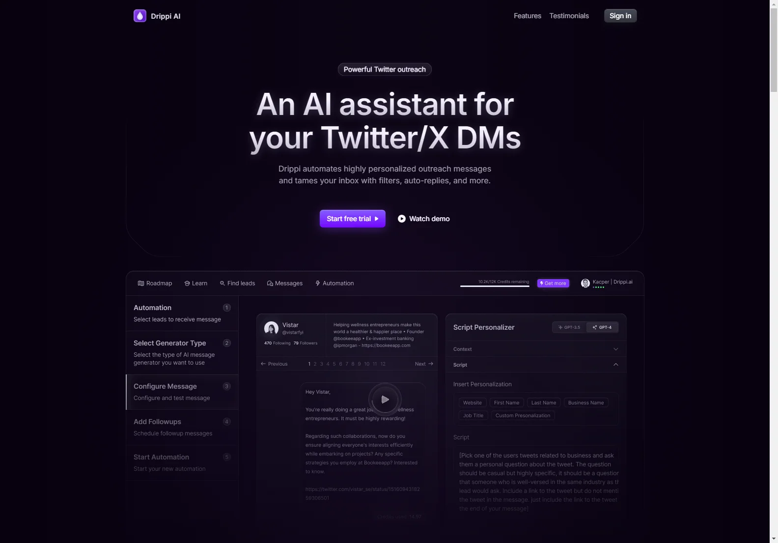 Drippi.ai: AI-Powered Twitter Outreach for Increased Engagement and ROI