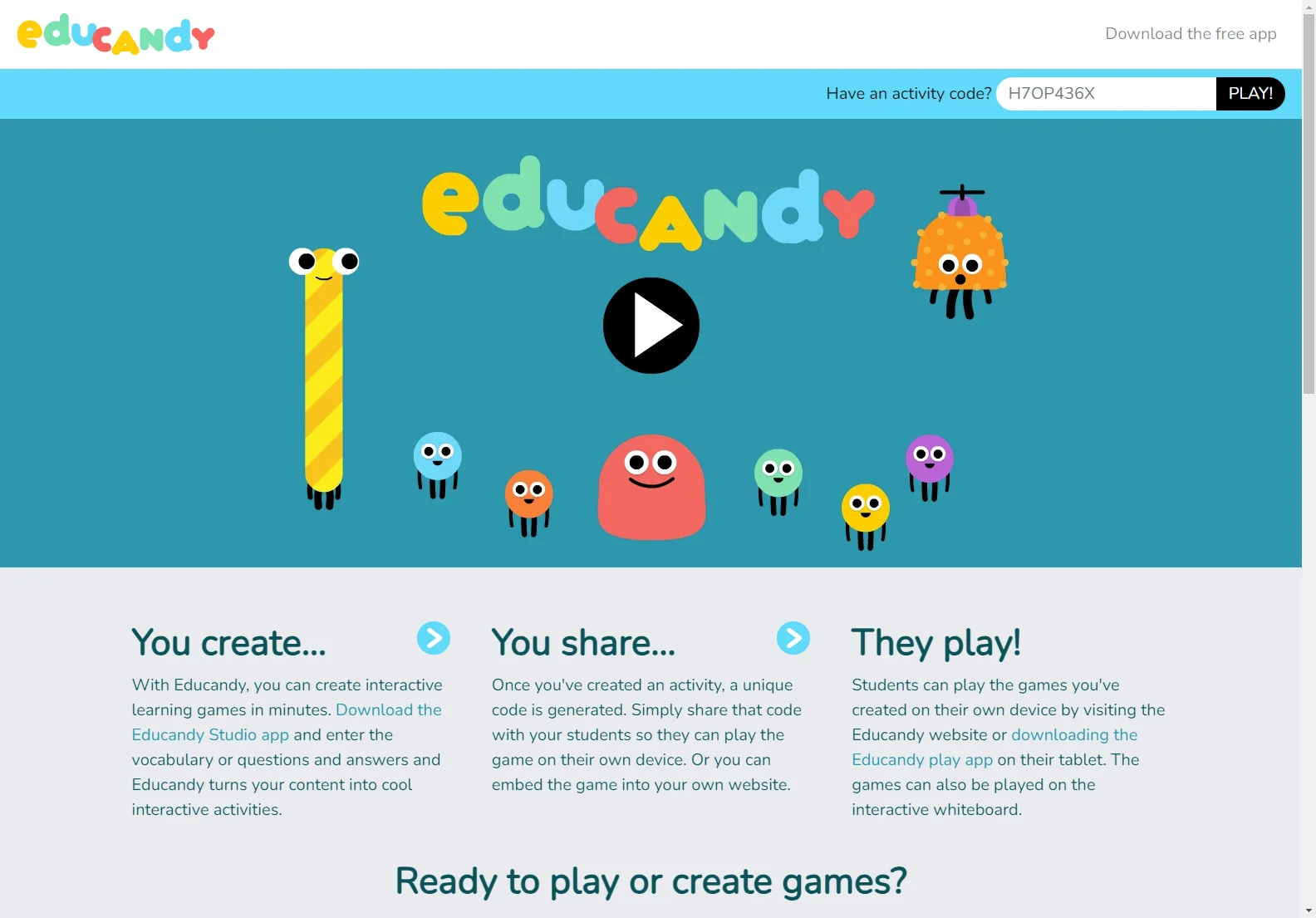 Educandy: Create Engaging Interactive Learning Games in Minutes