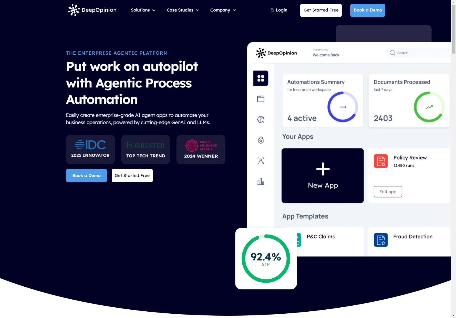 DeepOpinion: Agentic Automation for Enterprises