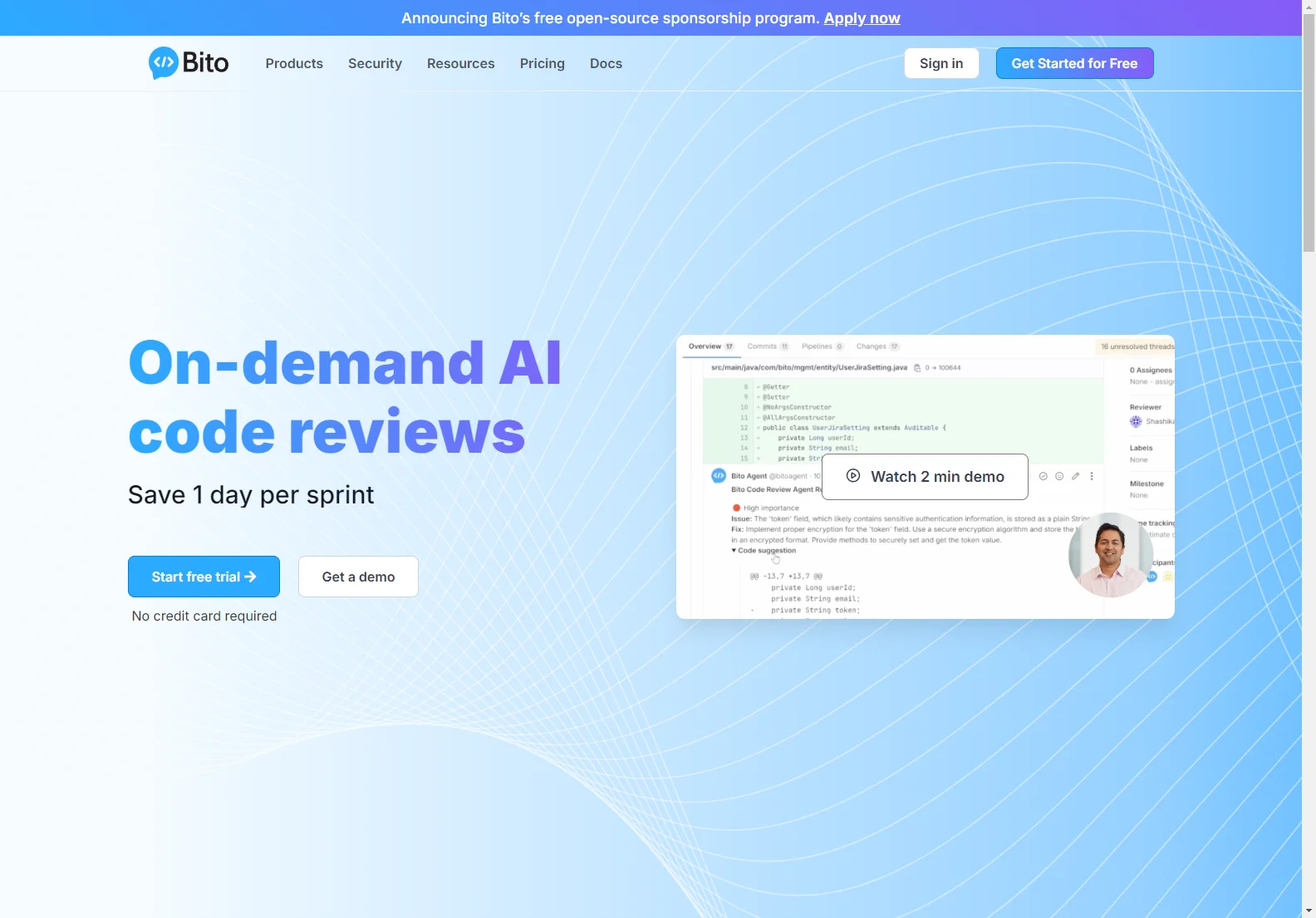 Bito: On-Demand AI Code Reviews for Faster Development