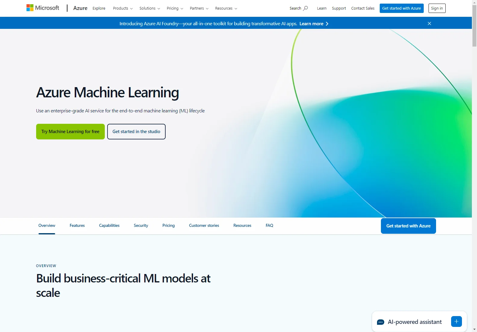 Azure Machine Learning: Build, Deploy, and Manage ML Models at Scale