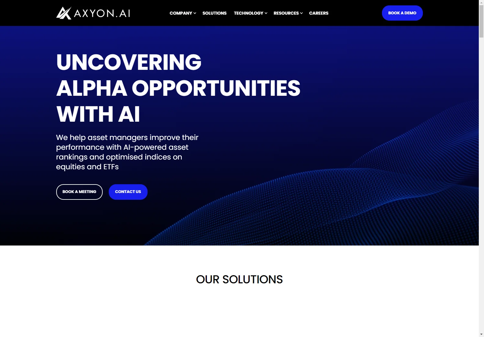 Axyon AI: Advanced AI for Investment Management