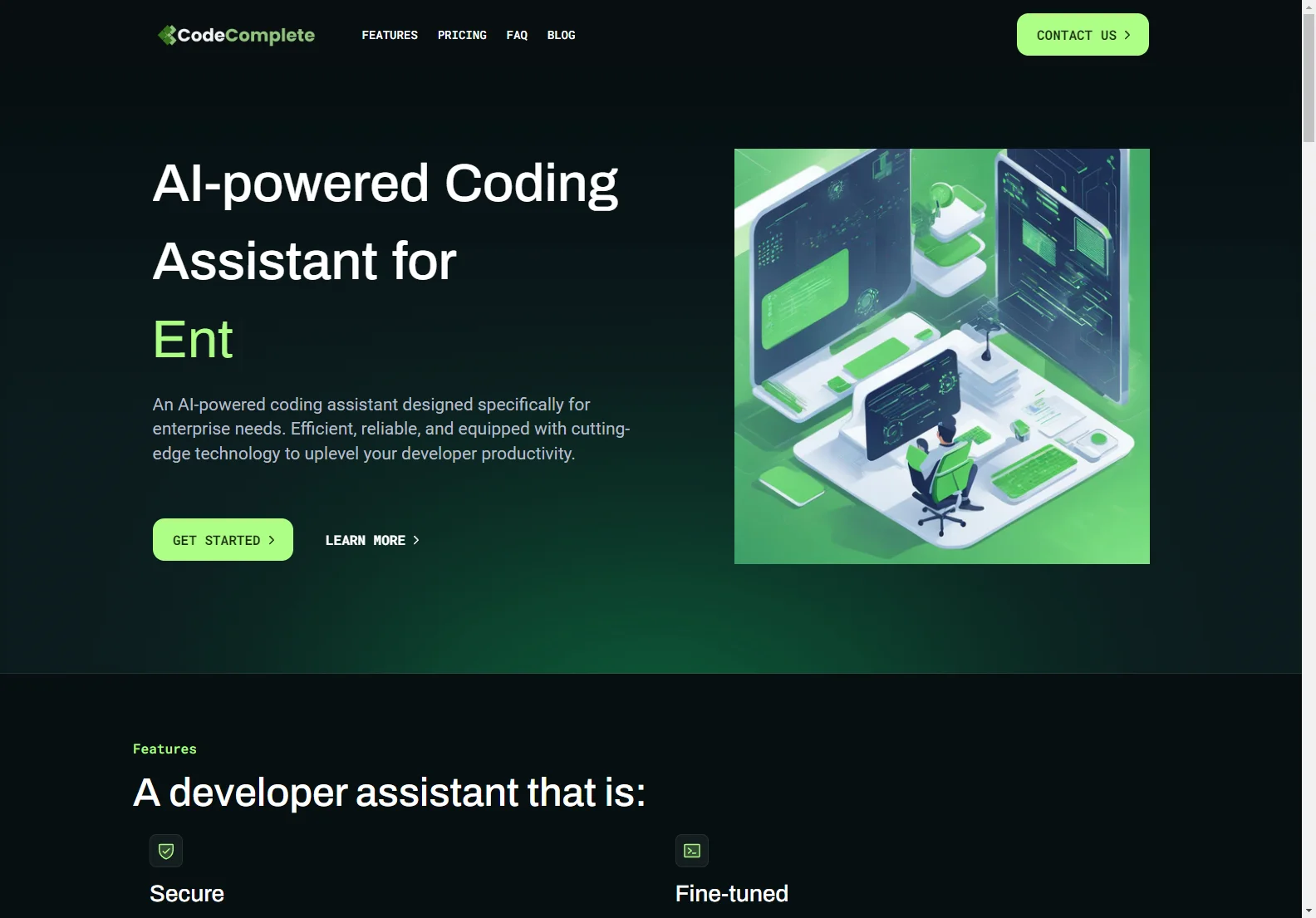 CodeComplete: Secure AI Coding Assistant for Enterprise Developers