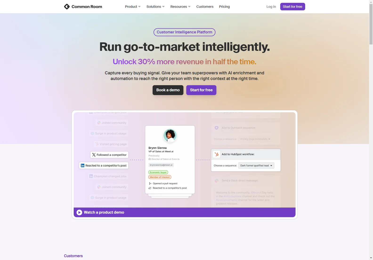 Common Room: AI-Powered Customer Intelligence for 30% More Revenue