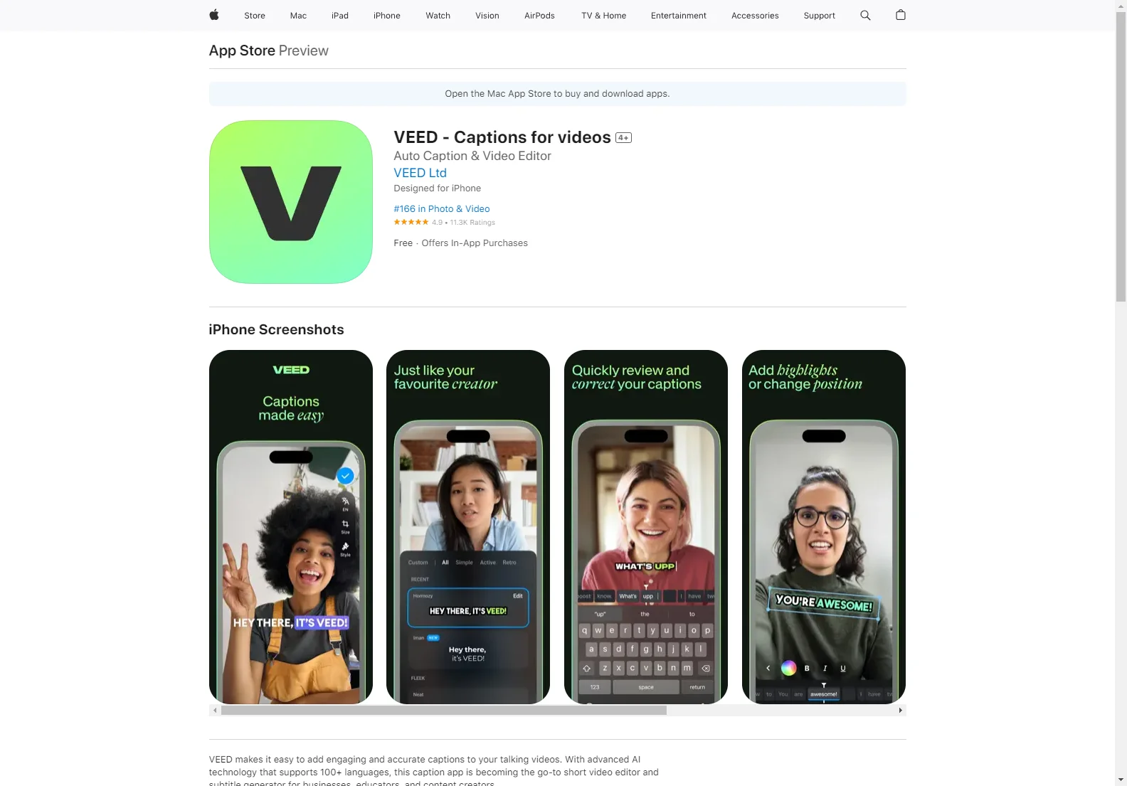 VEED: AI-Powered Captions & Video Editor for Mobile