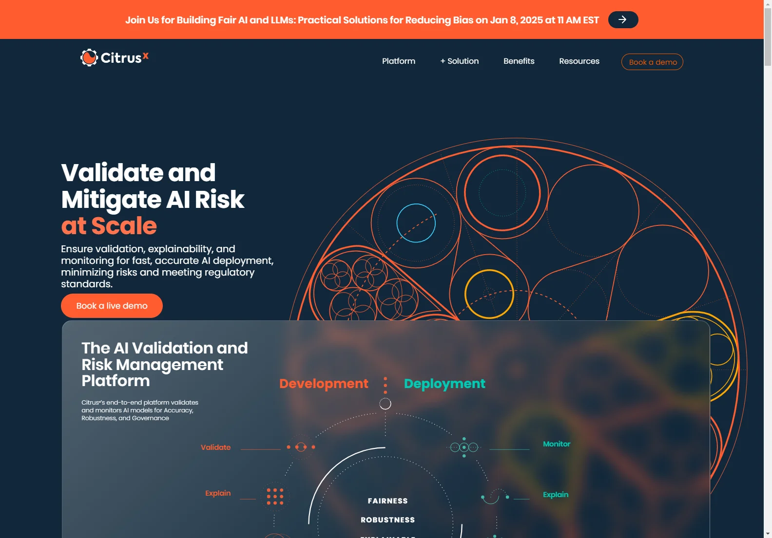 Citrusˣ: AI Validation and Risk Management Platform