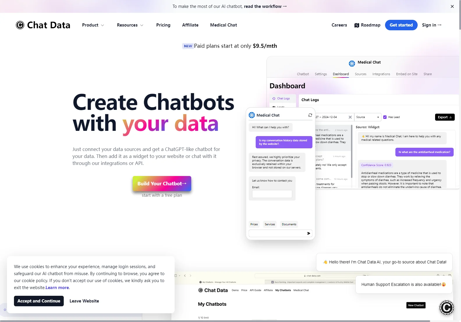 Chat Data: Build Custom AI Chatbots with Your Data