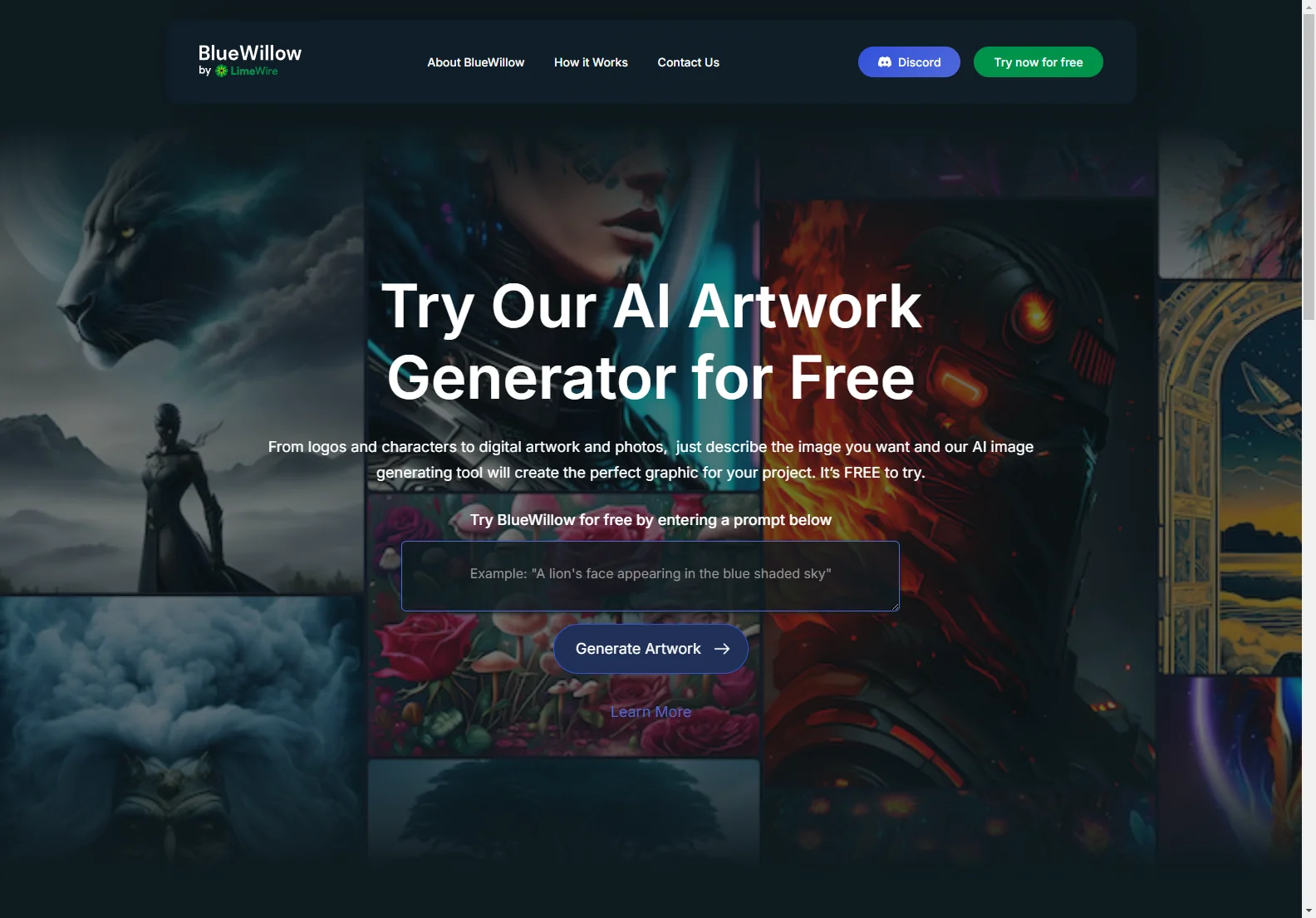 BlueWillow: Free AI Art Generator for Stunning Images