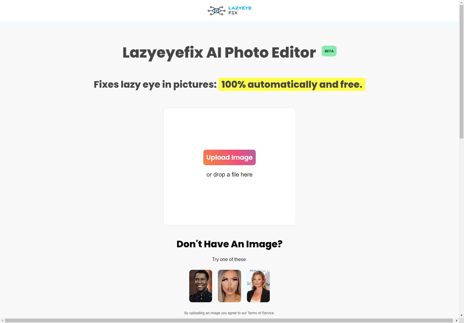 Lazyeyefix AI Photo Editor: Instantly Remove Lazy Eye from Photos