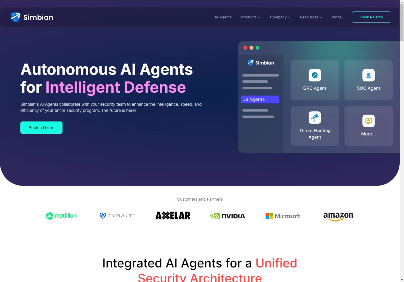 Simbian.ai: Autonomous AI Agents for Enhanced Cybersecurity