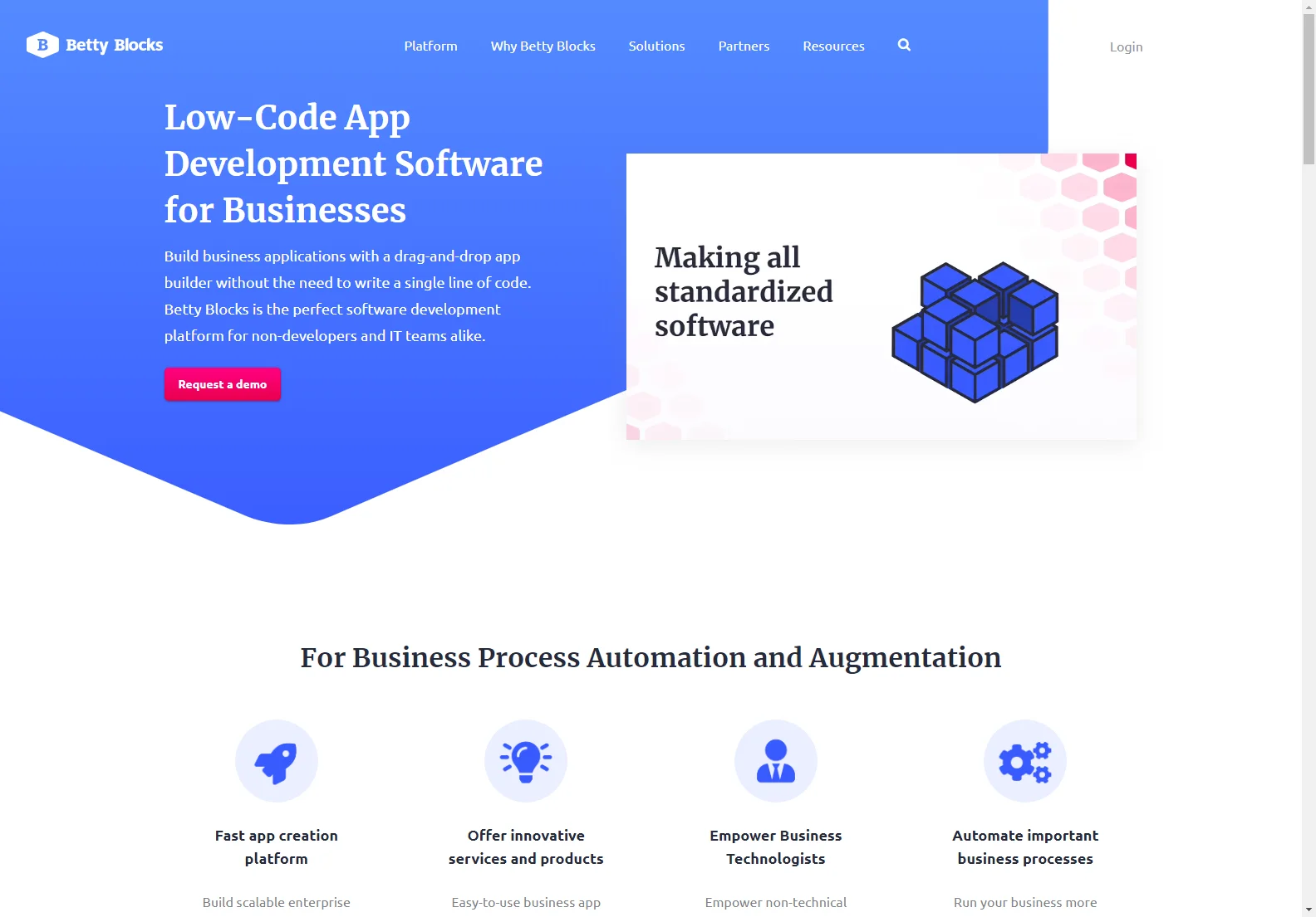 Betty Blocks: Low-Code/No-Code Platform for Rapid Application Development