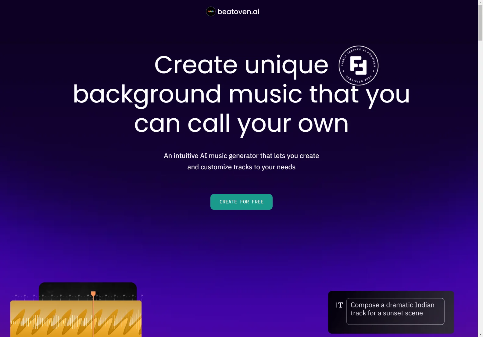 Beatoven.ai: Royalty-Free AI Music Generator for Videos, Podcasts & More