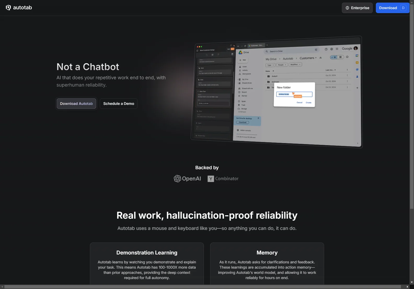 Autotab: AI-Powered Automation for Repetitive Tasks - Superhuman Reliability