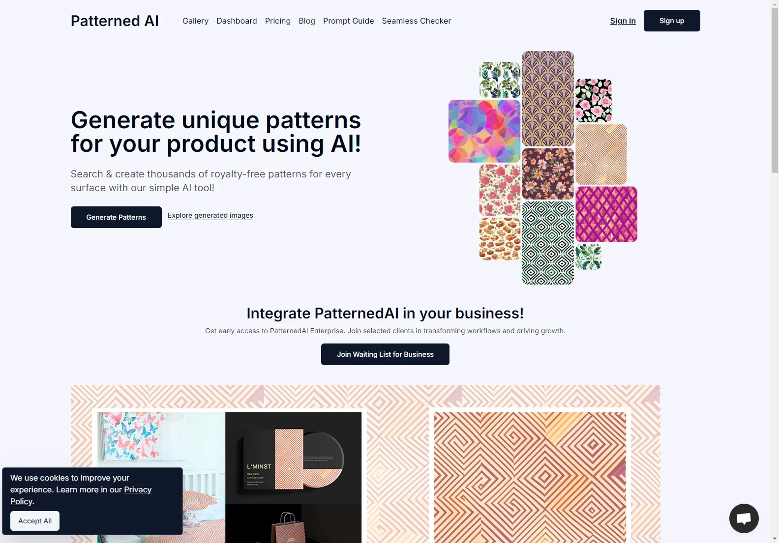 Patterned AI: Generate Unique, Royalty-Free Patterns with AI