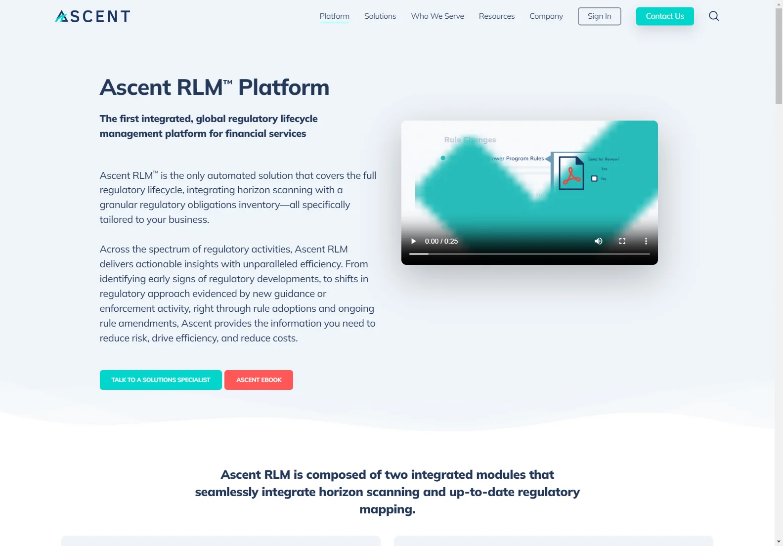 Ascent RLM™: AI-Powered Regulatory Compliance for Financial Services