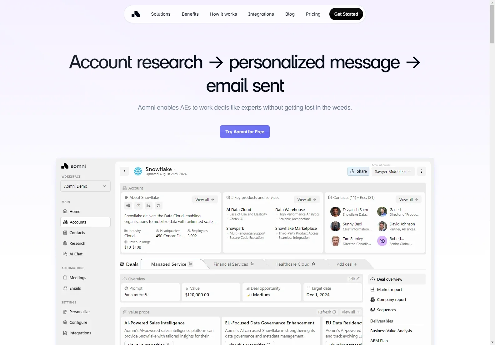 aomni: AI-Powered Sales Research for Account-Based Sales Success