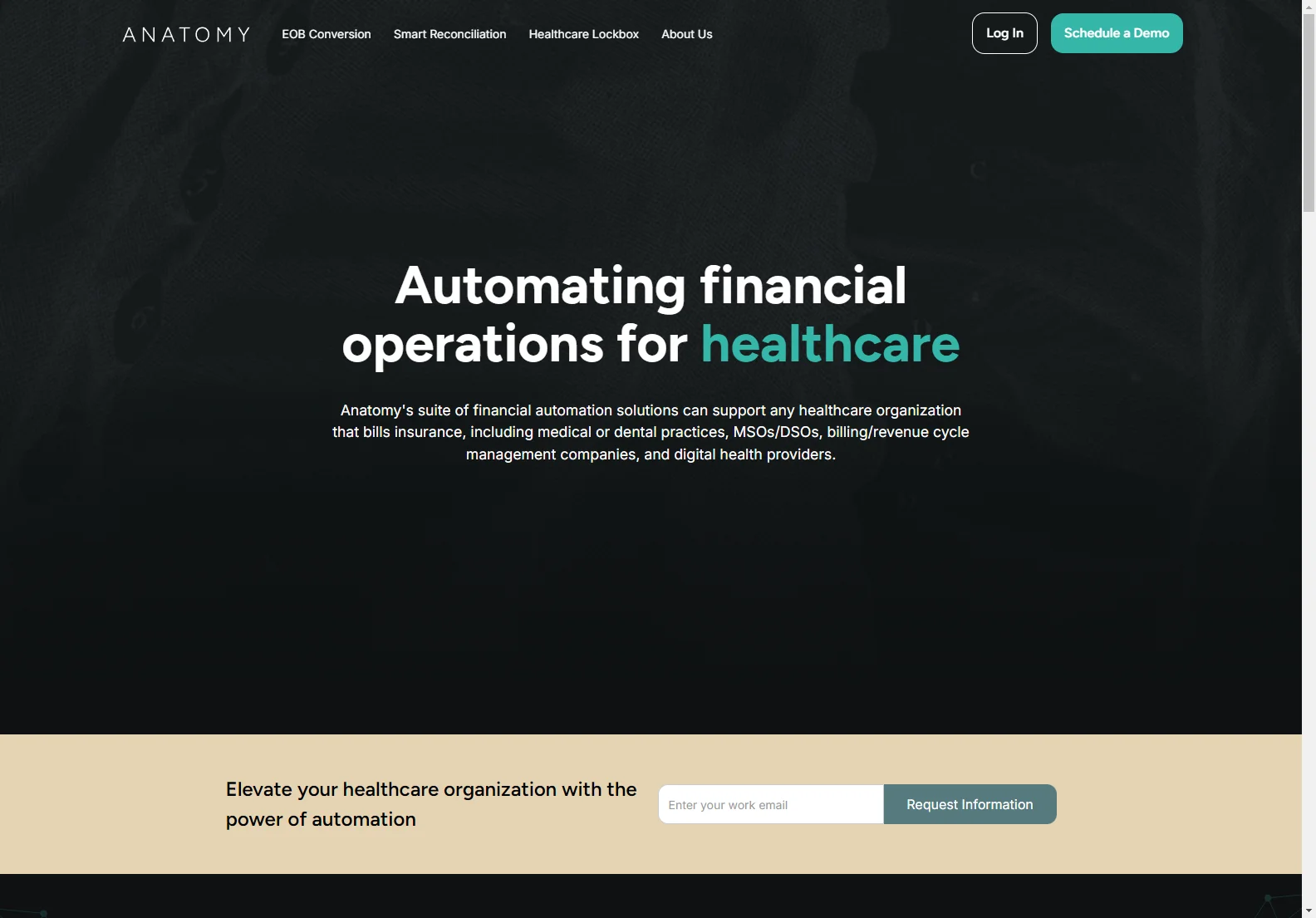 Anatomy: AI-Powered Healthcare Financial Automation