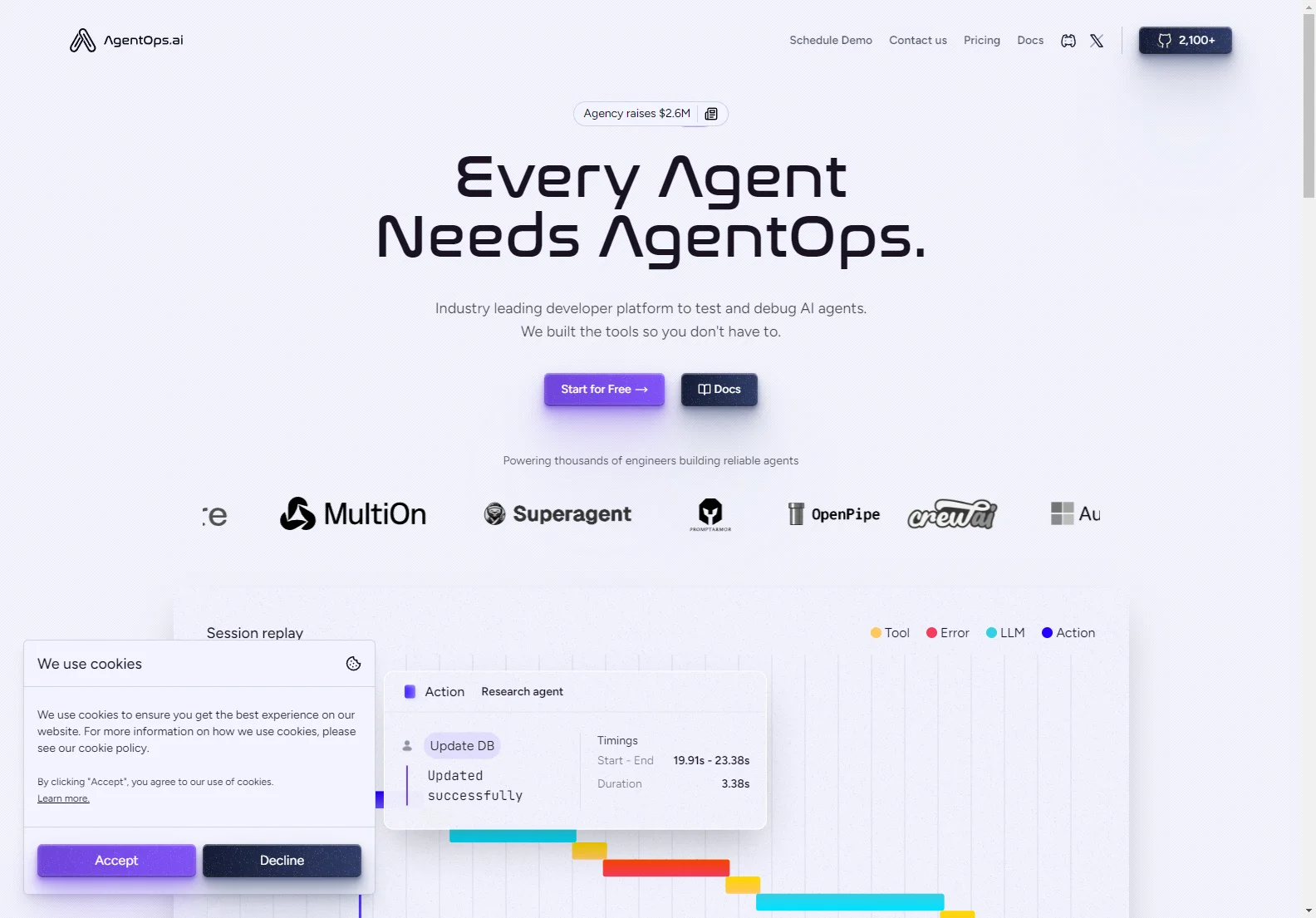 AgentOps: Streamline AI Agent Development with Powerful Debugging and Cost Management Tools