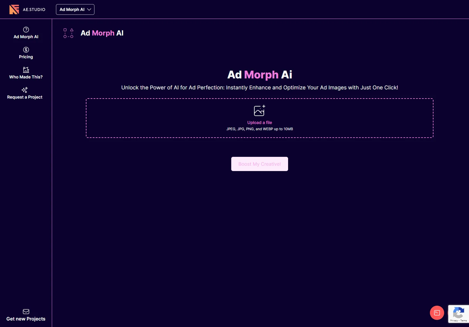 Ad Morph AI: One-Click AI Image Enhancement for Stunning Ads