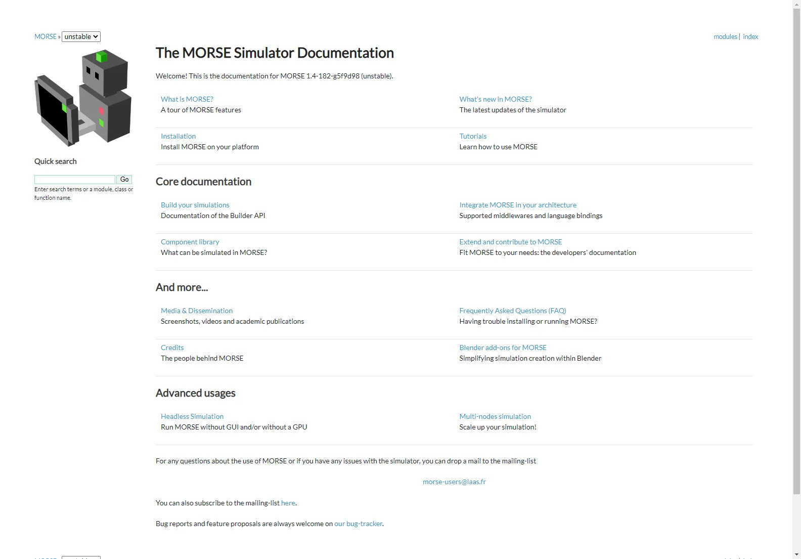 MORSE Simulator Documentation: A Comprehensive Guide