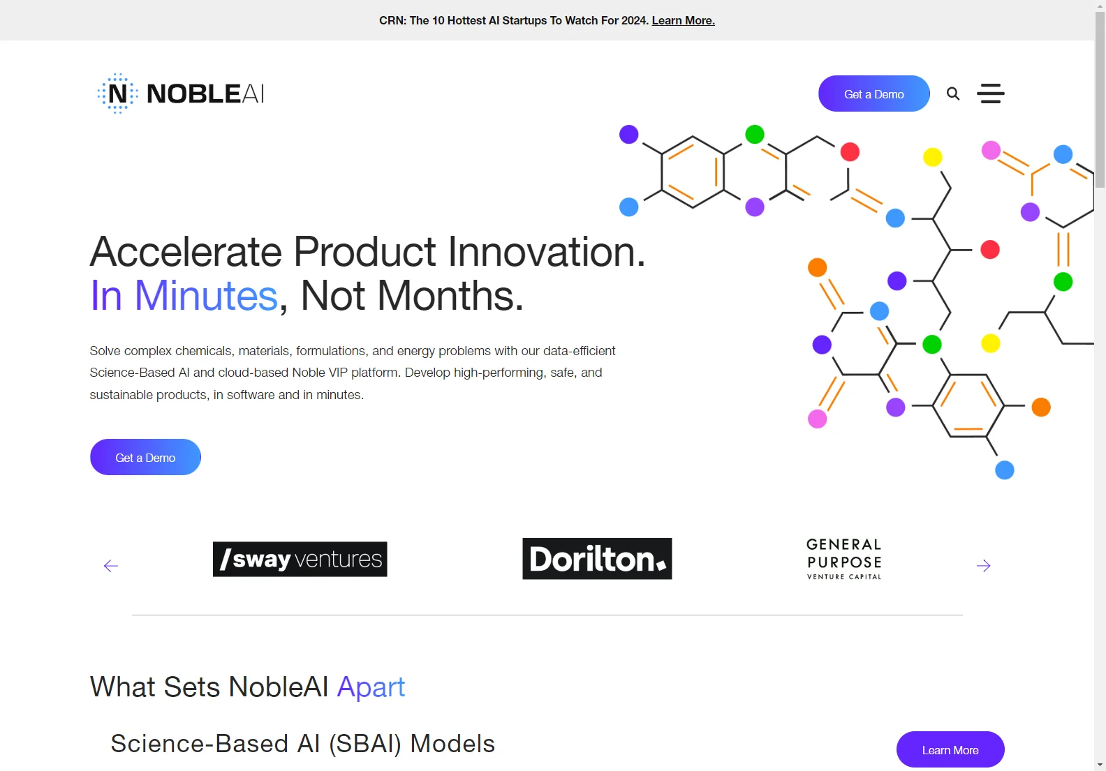 NobleAI: Revolutionizing Product Innovation with Science-Based AI