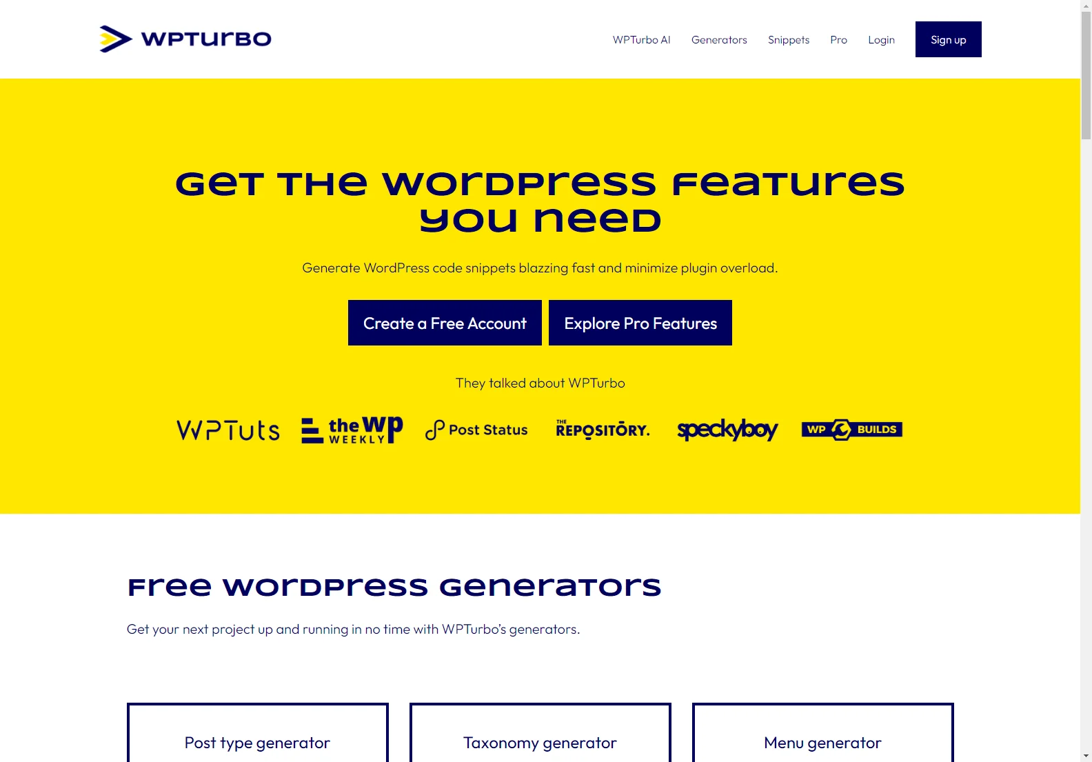 WPTurbo: AI-Powered WordPress Code Generation for Faster Development