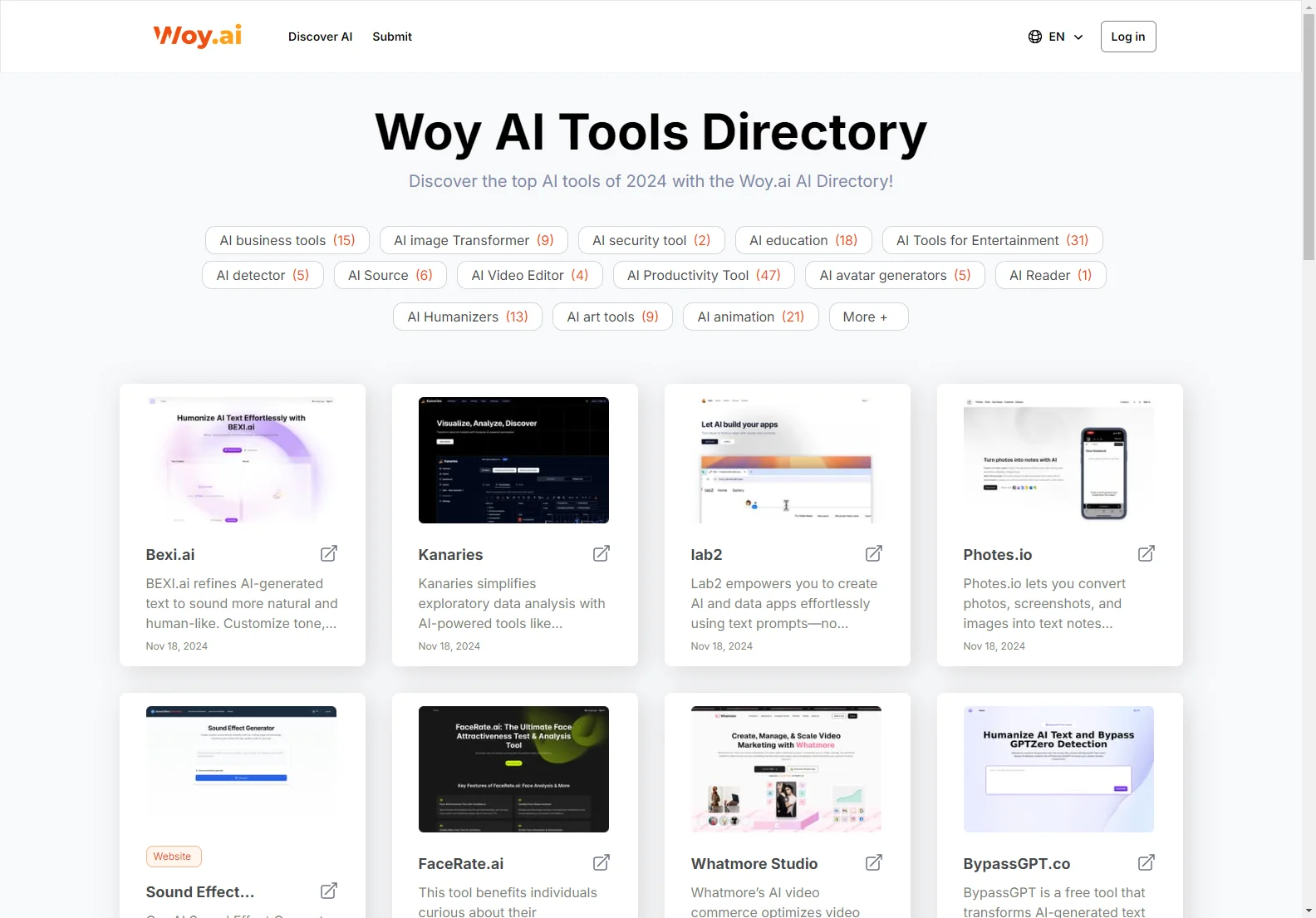 Woy AI Directory: Top AI Tools & Resources for 2024