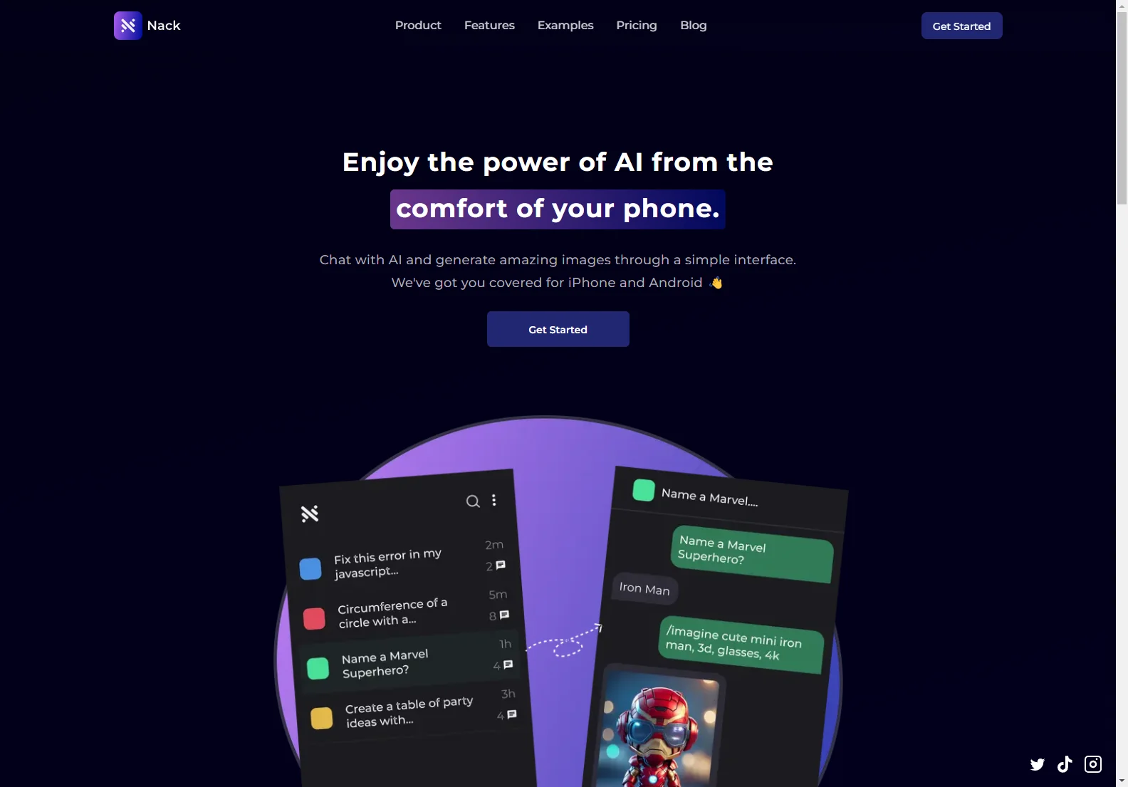 Nack: Your AI Chat and Image Generation Mobile App