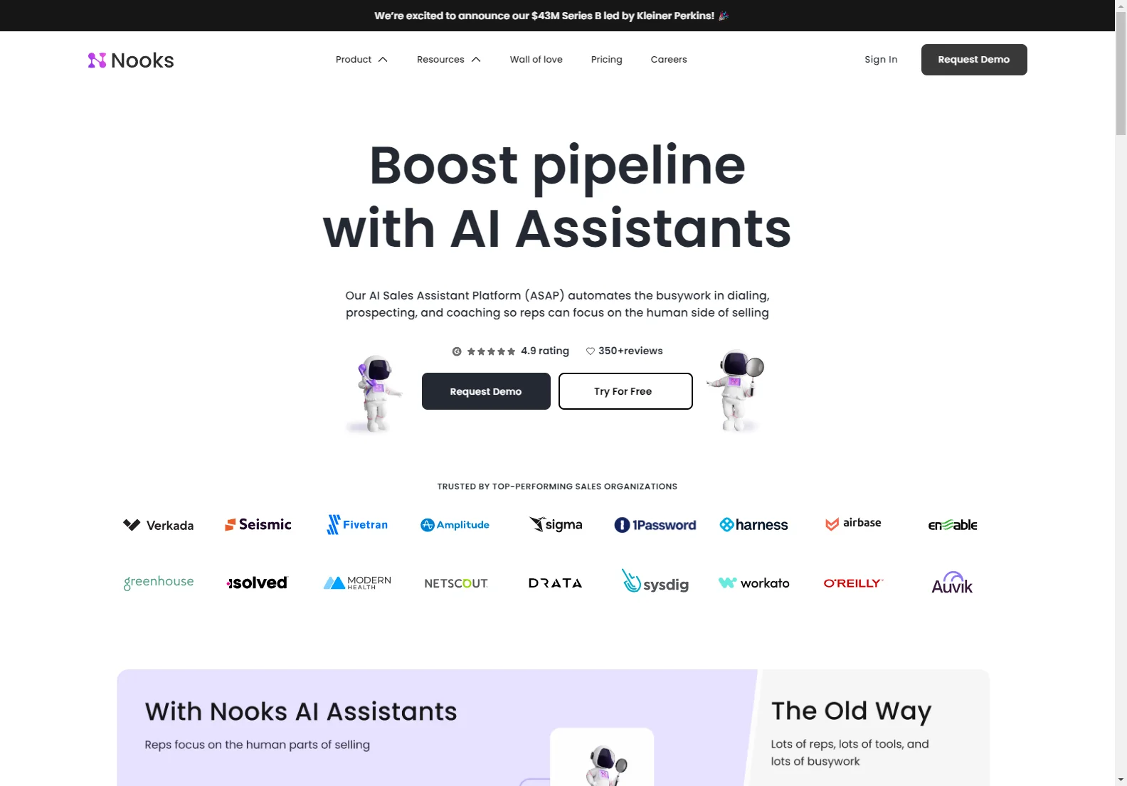 Nooks: AI-Powered Sales Assistant for Increased Pipeline and Conversions