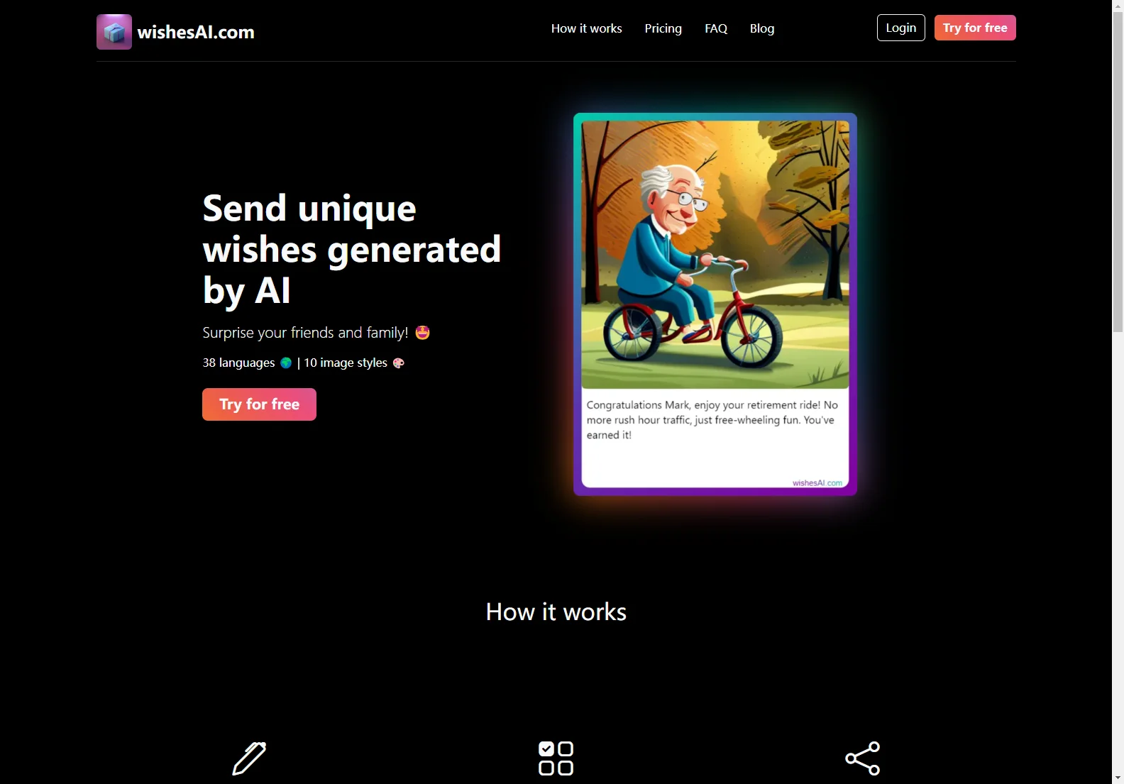 Wishes AI: Create Unique AI-Powered Wishes in 38 Languages