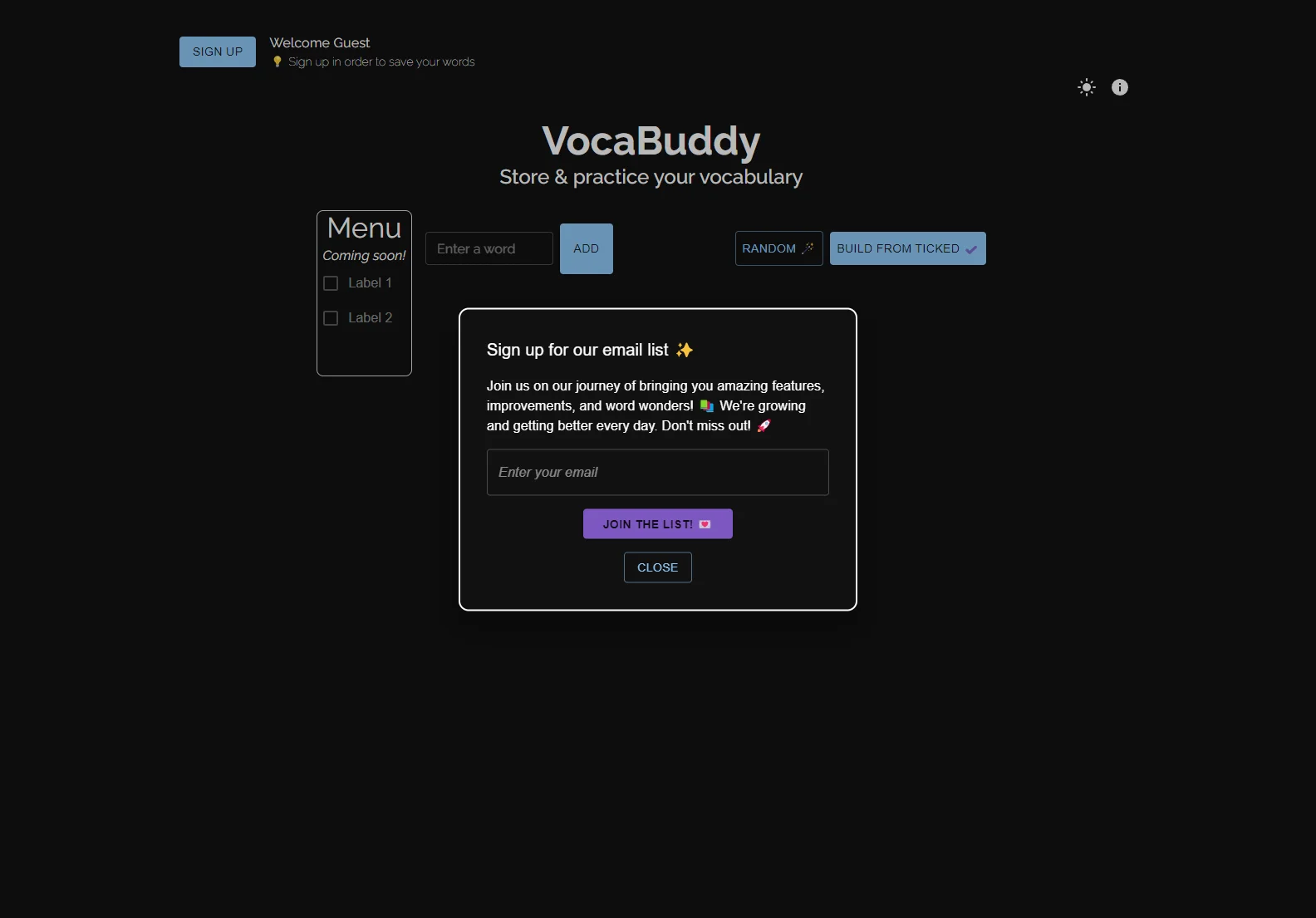 VocaBuddy: AI-Powered Vocabulary Learning App