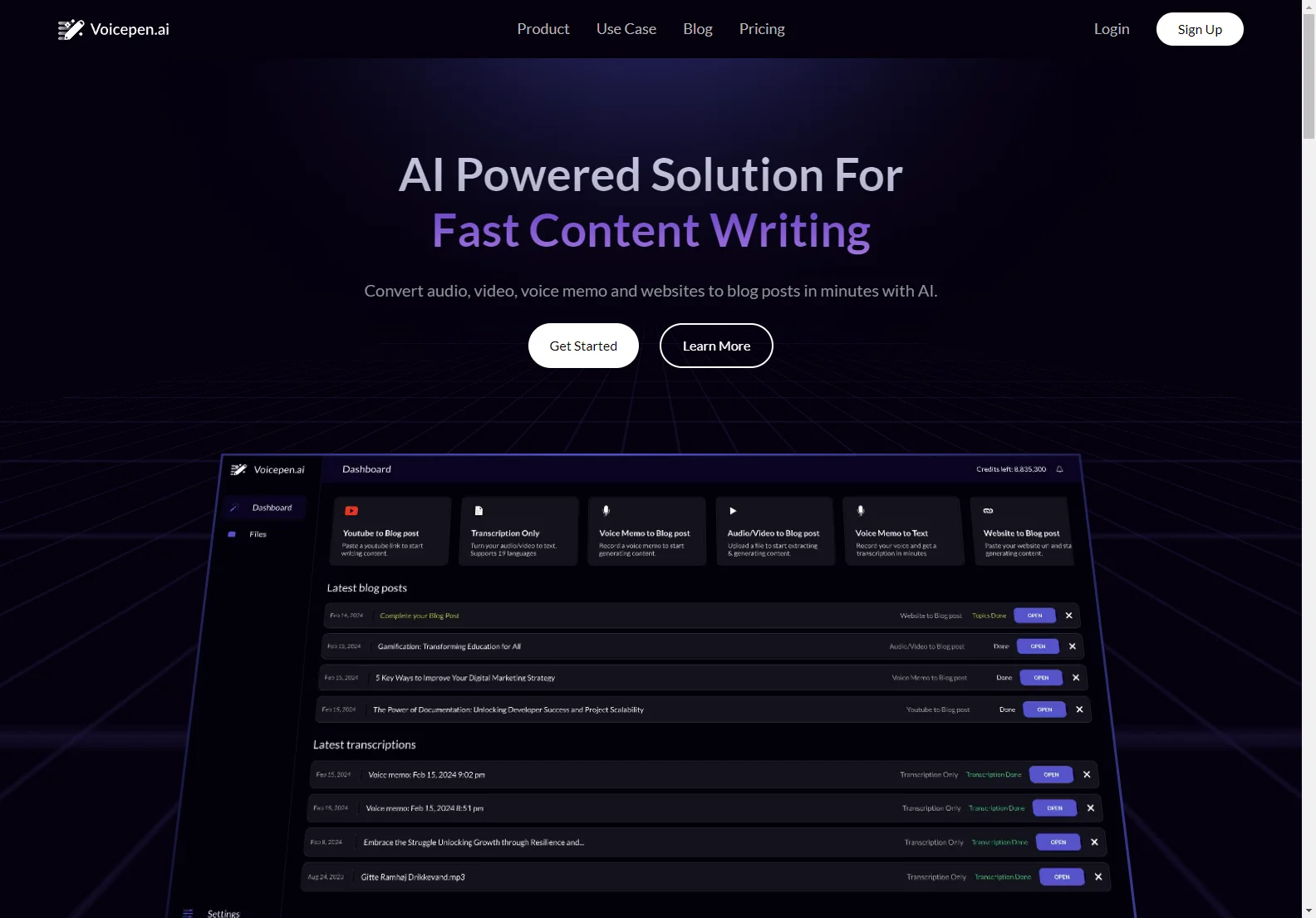 Voicepen: AI-Powered Audio & Video to Blog Post Converter