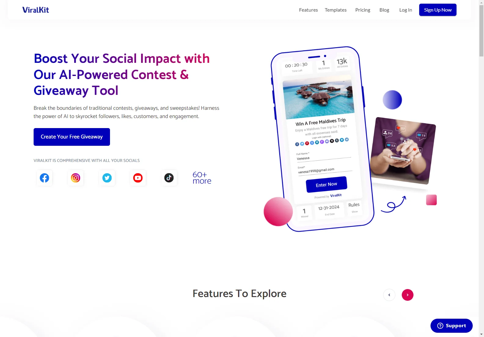 ViralKit: AI-Powered Contests & Giveaways for Social Media Growth