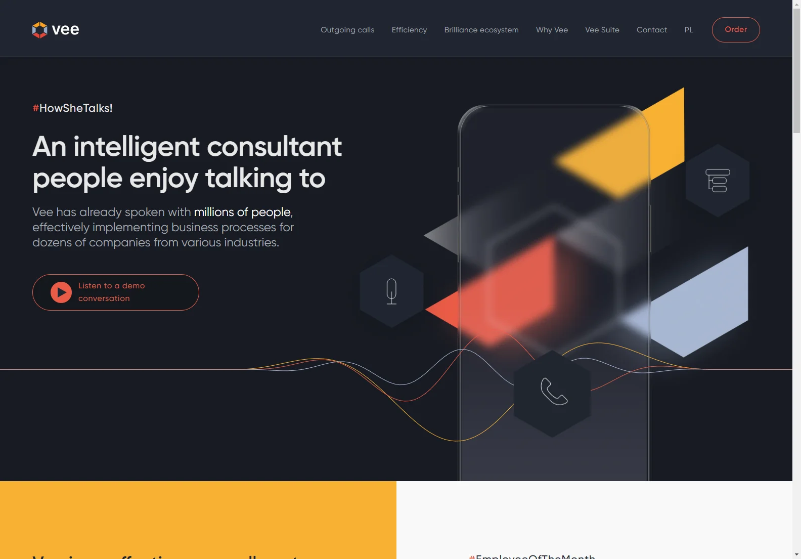 Vee: AI-Powered Consultant for Efficient Outgoing Calls and Client Support