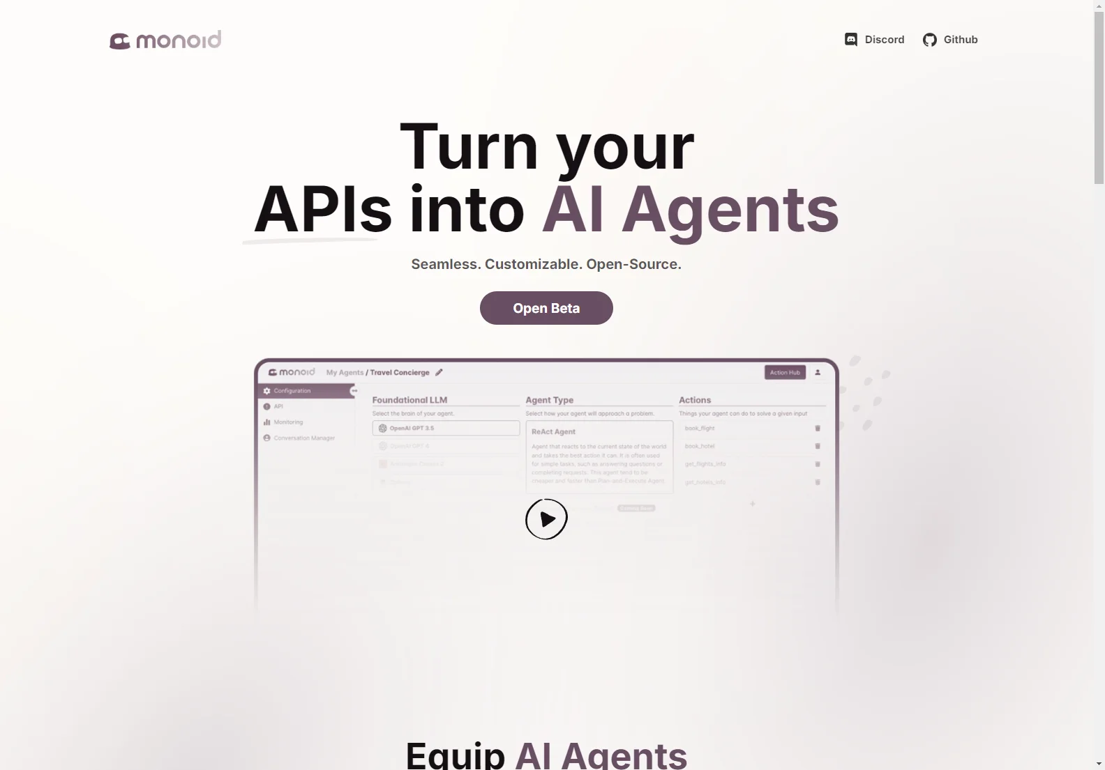 Monoid: Revolutionizing AI with API-Powered Agents