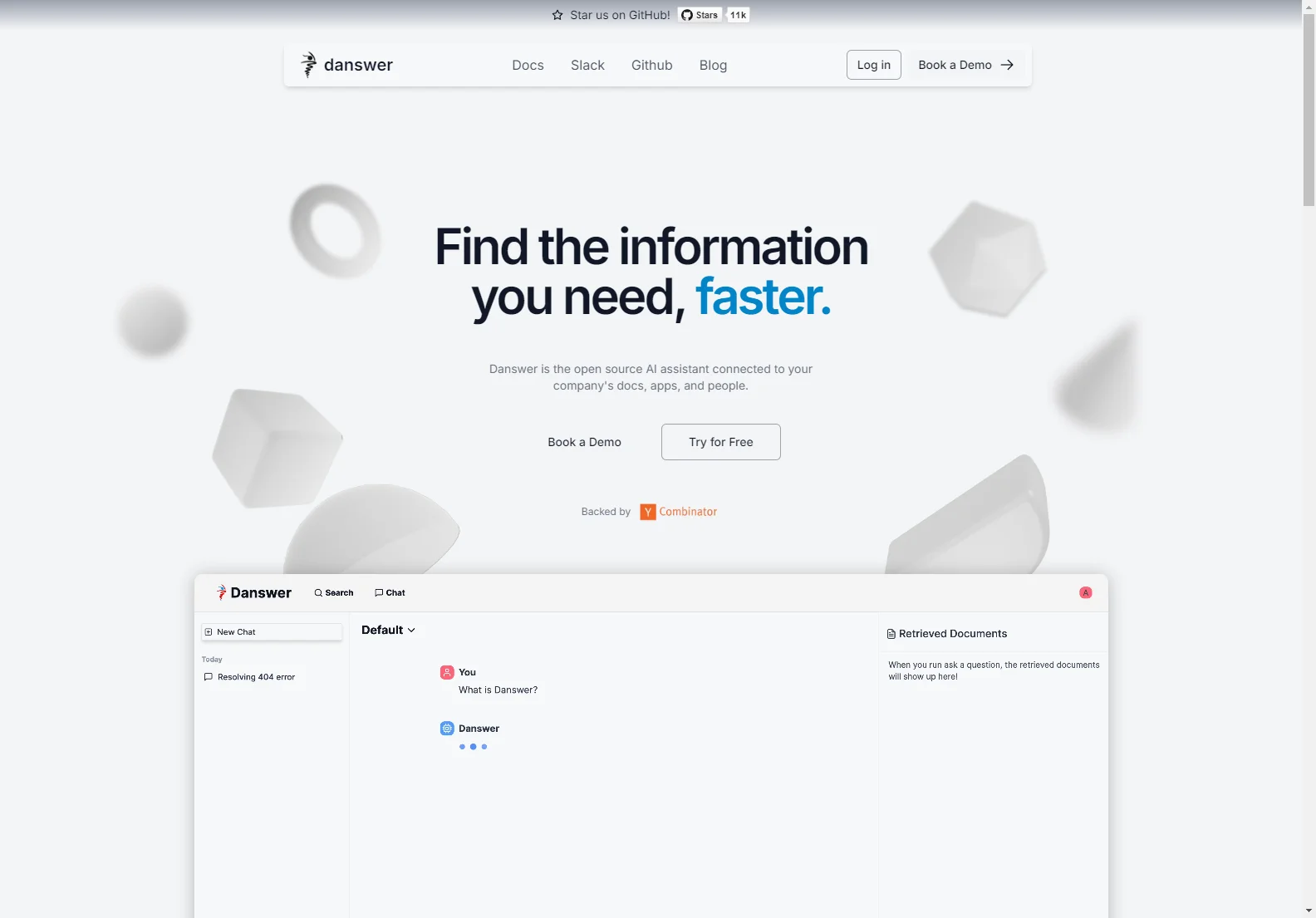 Danswer: Open-Source AI Assistant for Enhanced Workplace Productivity