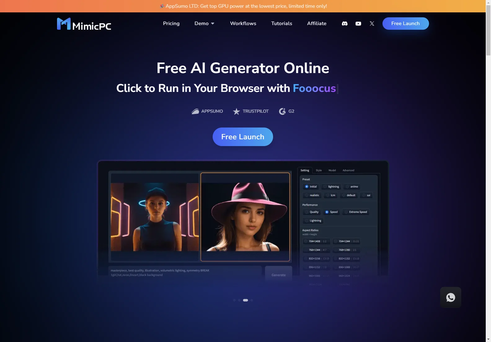 MimicPC: Free Online AI Image Generator for Stunning Visuals