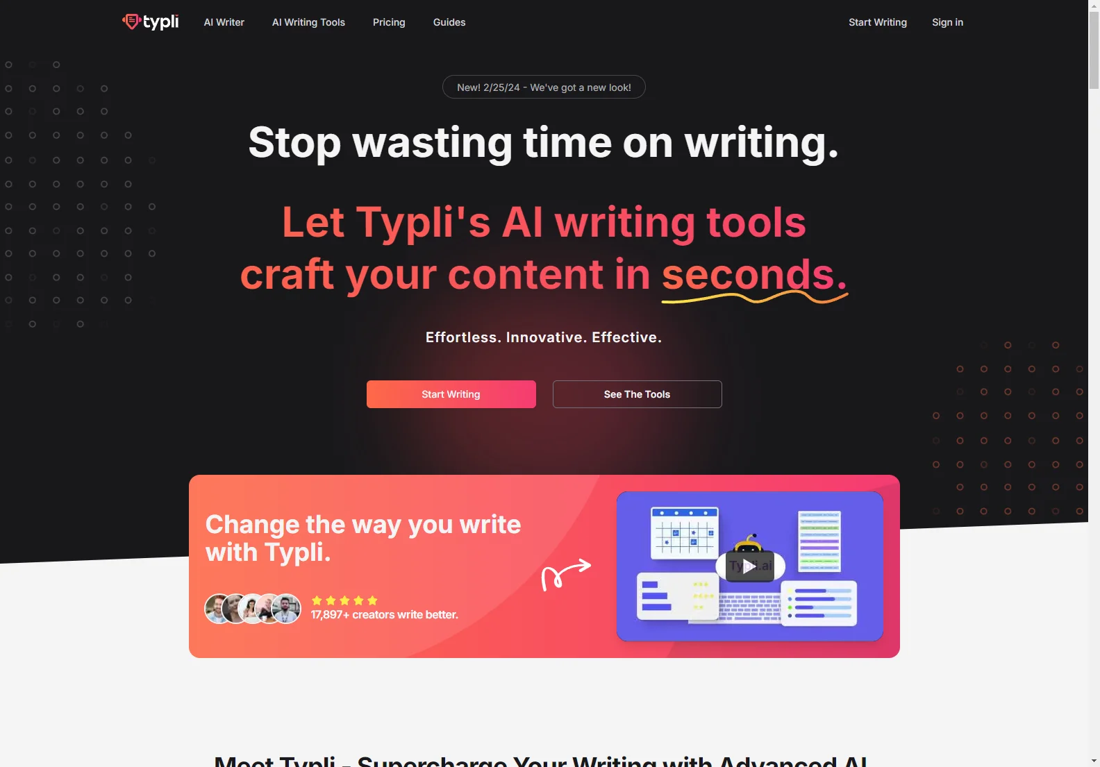 Typli.ai: AI Writing Tools for Effortless Content Creation