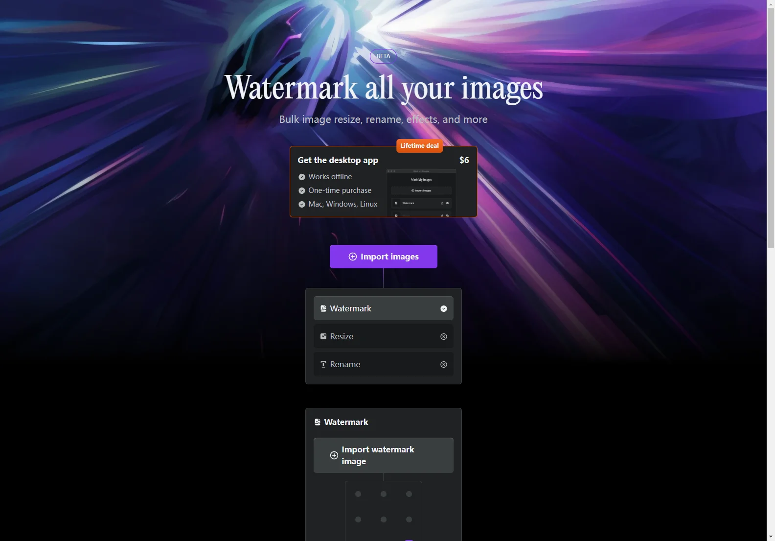 Mark My Images: Fast & Efficient Bulk Image Watermarking