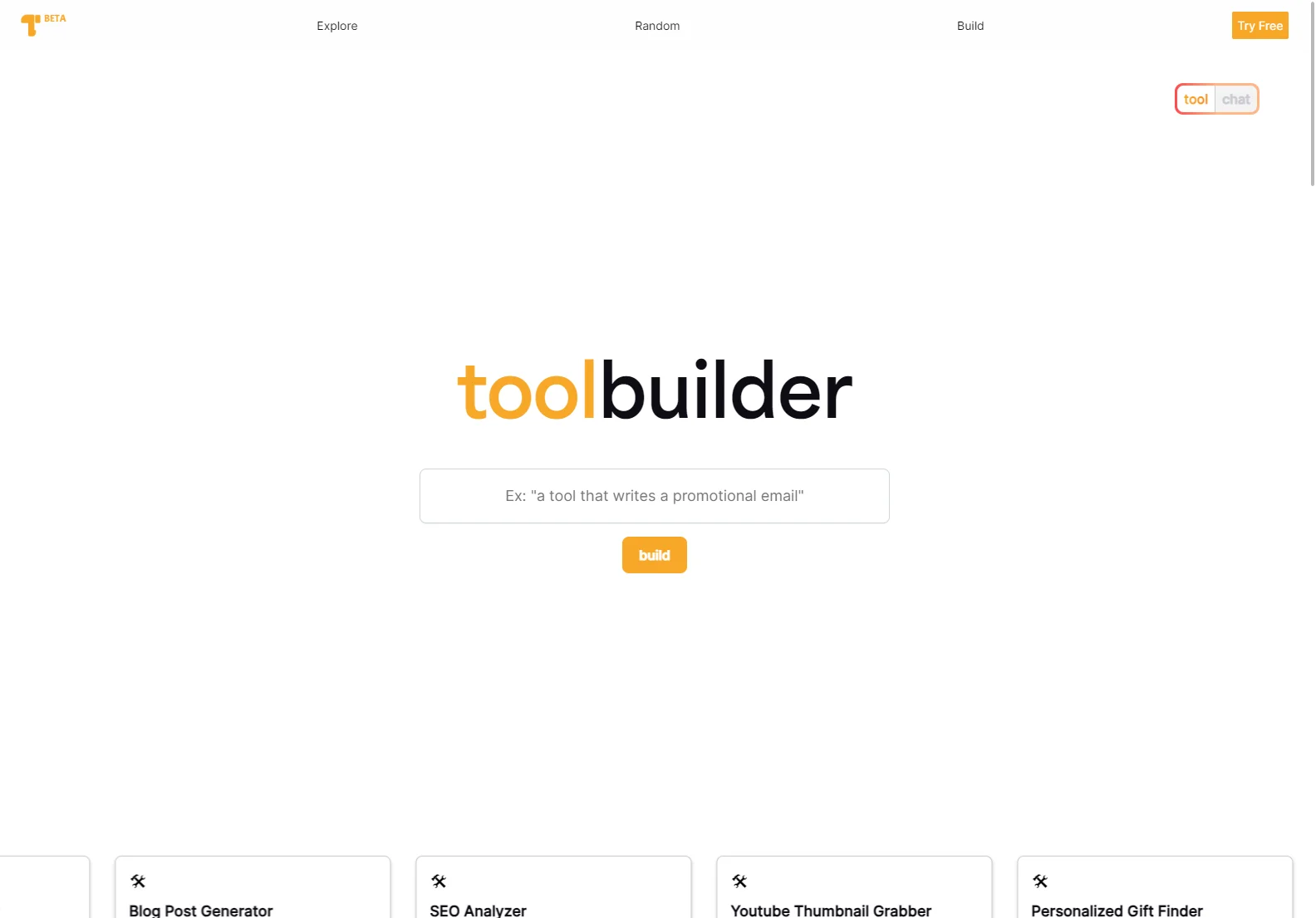 toolbuilder: Build Your Own AI Tools - No Coding Required