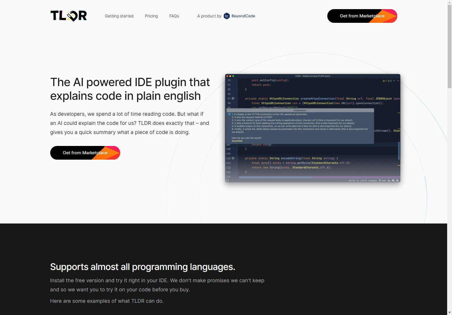 TLDR: AI-Powered Code Explanation Plugin for JetBrains IDEs