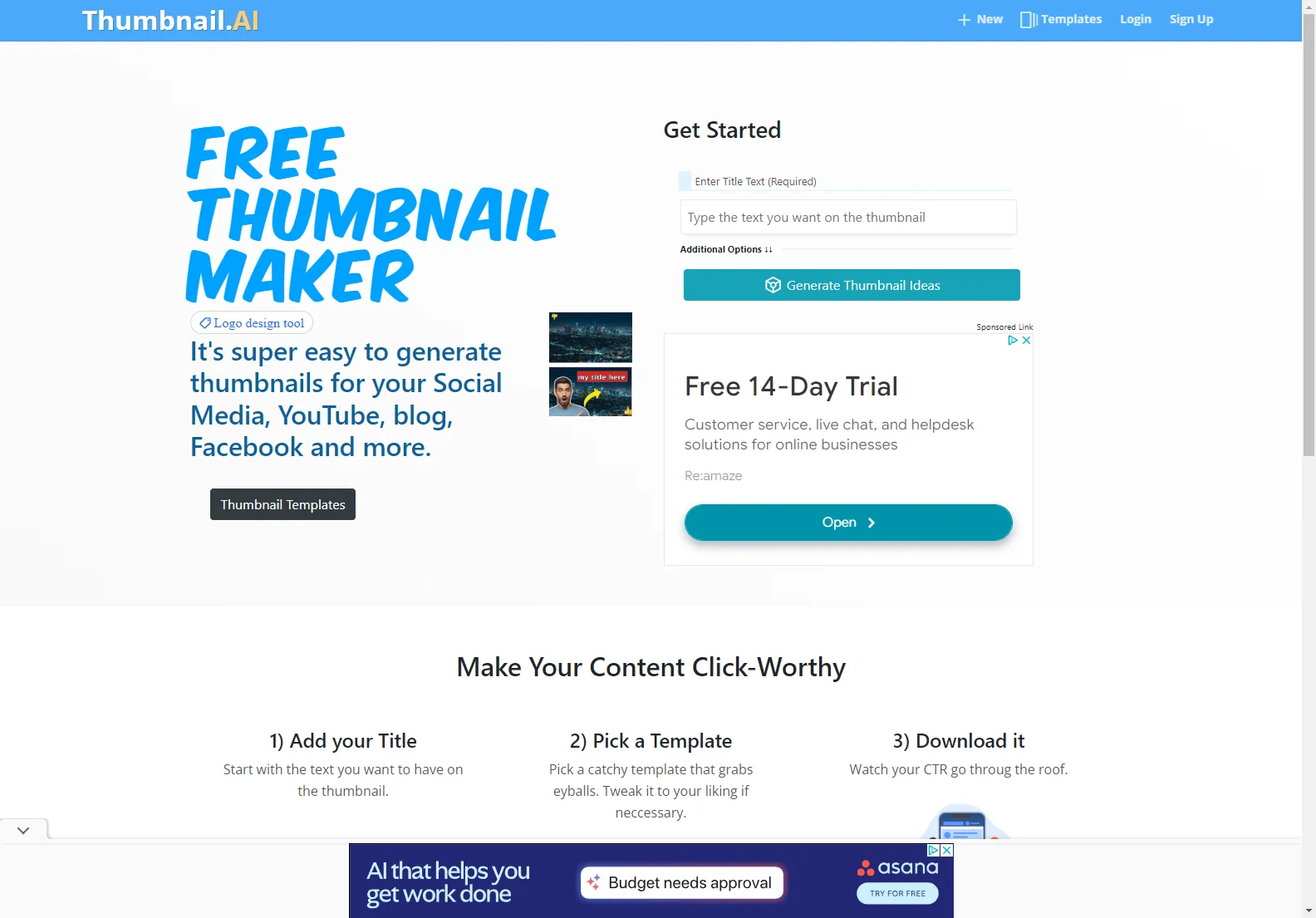 Thumbnail.AI: Free AI Thumbnail Creator for Social Media & YouTube